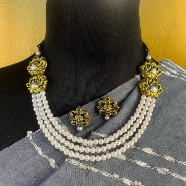 3 layer white pearl set