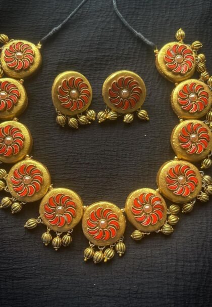 orangeNecklace set