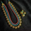 Three Layer Terracotta chain with jhumka