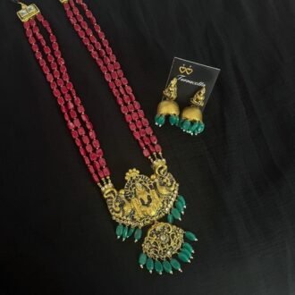 teracotta chain with jhumkA