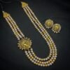 3 layer white golden pearl set