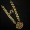 3 layer while golden neclace set