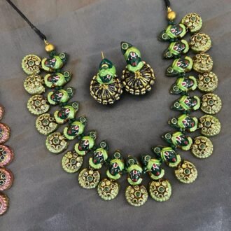 Krishna jewellery teracotta sets