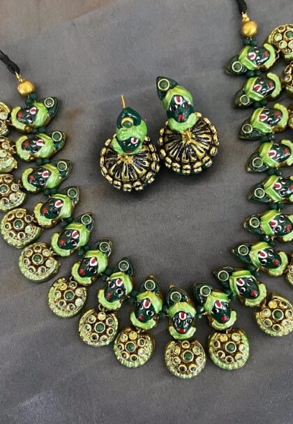 Krishna jewellery teracotta sets