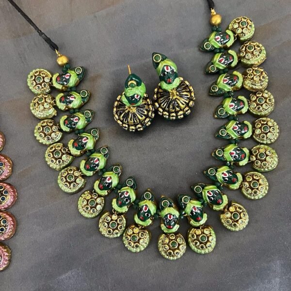 Krishna jewellery teracotta sets