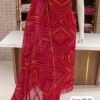 Fabric pure Georgette with jaipuri traditional prints and neck hand work